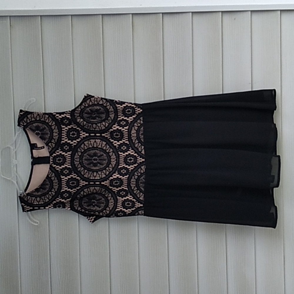 Heartsoul Black Dress, with Beautiful Embroidery
